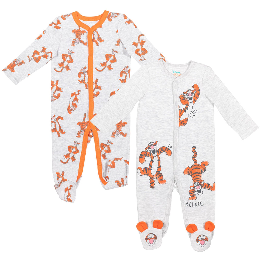 Disney Winnie the Pooh Tigger 2 Pack Snap Sleep N' Play Coveralls - imagikids