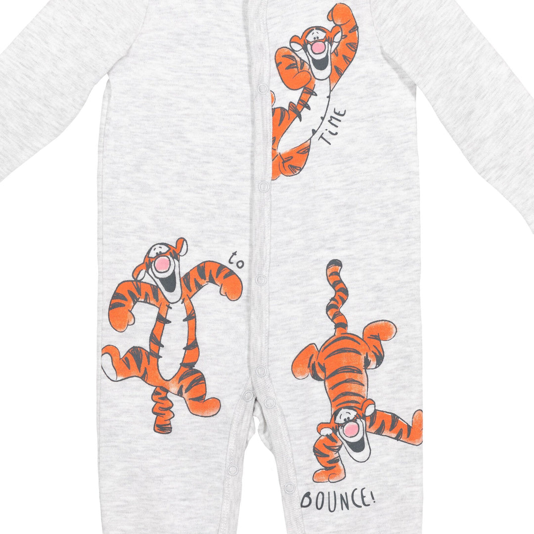 Disney Winnie the Pooh Tigger 2 Pack Snap Sleep N' Play Coveralls - imagikids