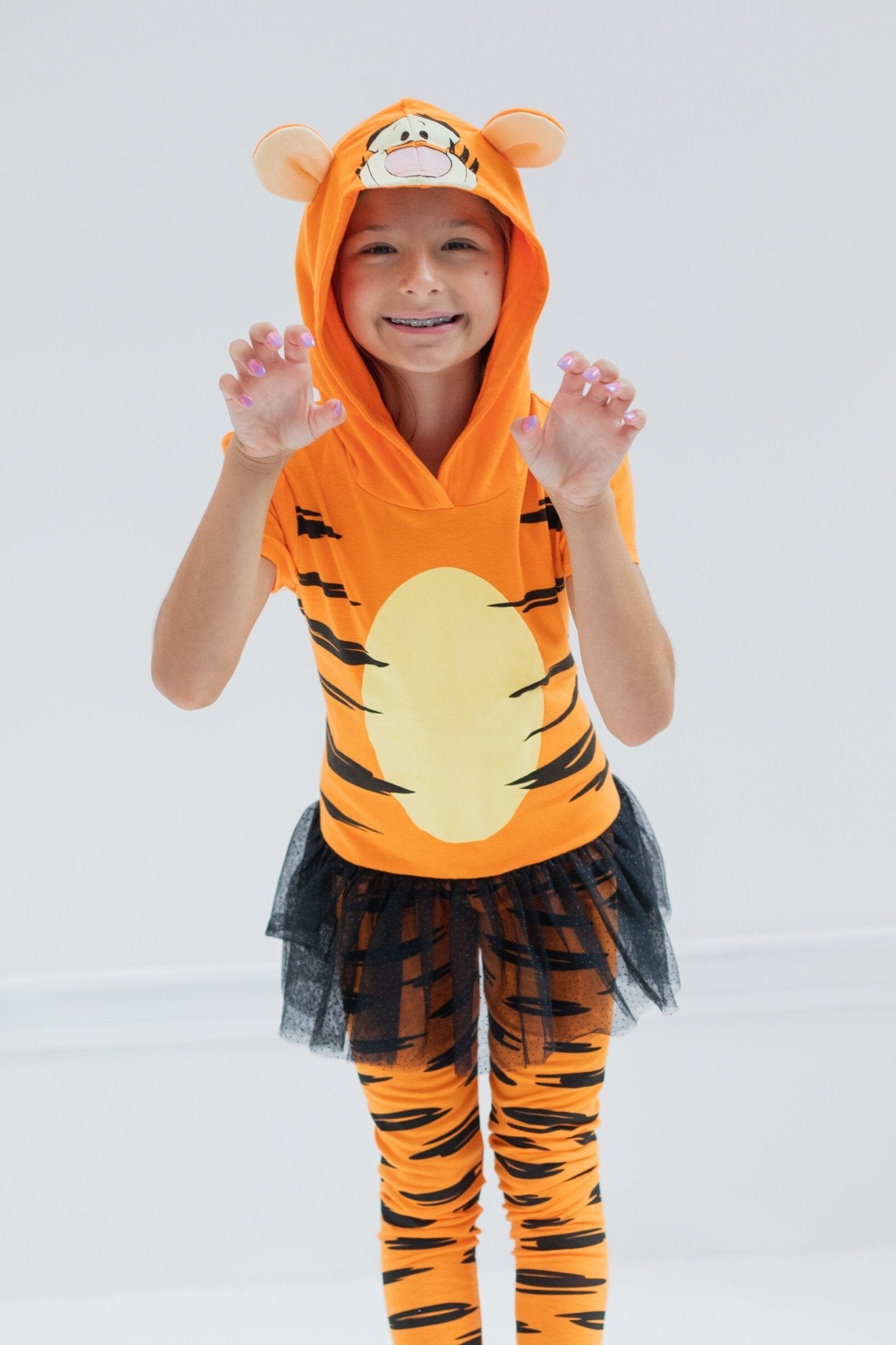 Disney Winnie the Pooh Tigger Cosplay T-Shirt Dress and Leggings - imagikids