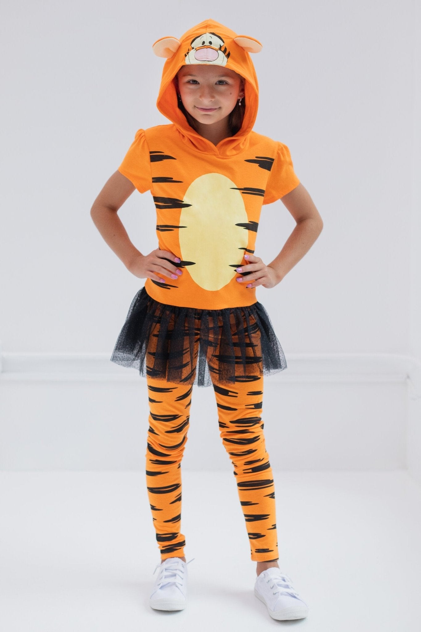 Disney Winnie the Pooh Tigger Cosplay T-Shirt Dress and Leggings - imagikids