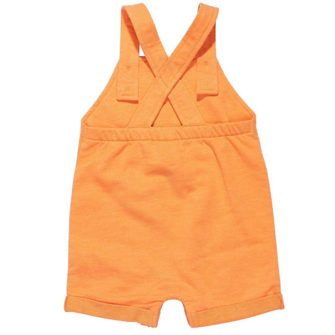 Disney Winnie the Pooh Tigger French Terry Short Overalls T-Shirt and Hat 3 Piece Outfit Set - imagikids