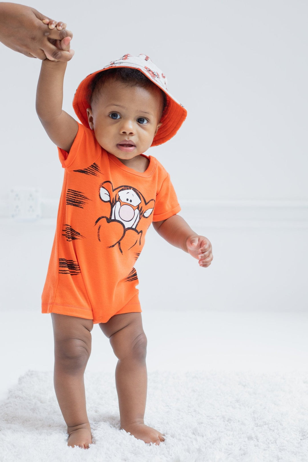 Disney Winnie the Pooh Tigger Romper and Bucket Sun Hat - imagikids