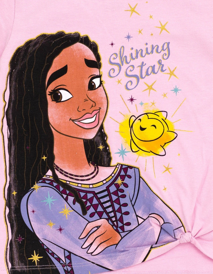 Disney Wish Asha Star Girls T-Shirt and Leggings Outfit Set - imagikids