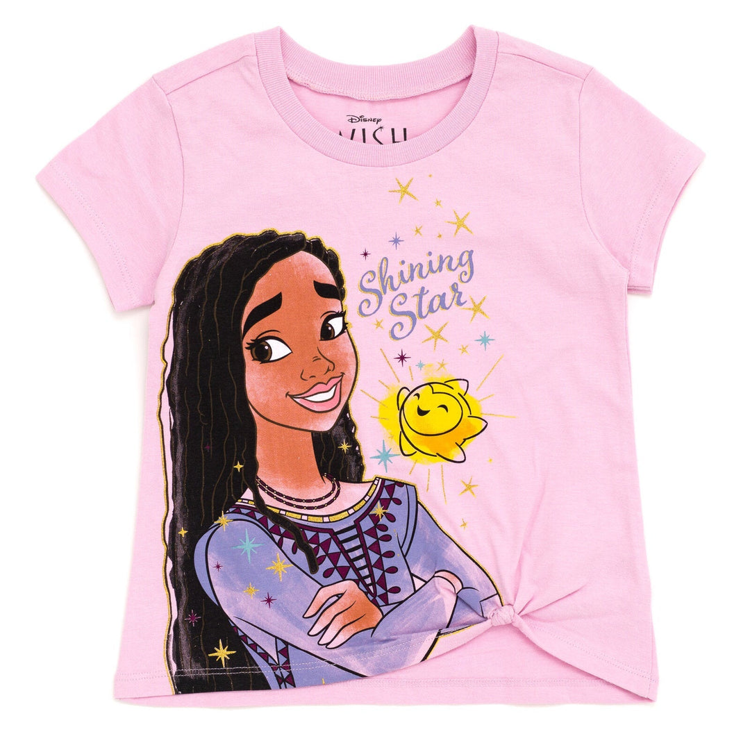 Disney Wish Asha Star Girls T-Shirt and Leggings Outfit Set - imagikids