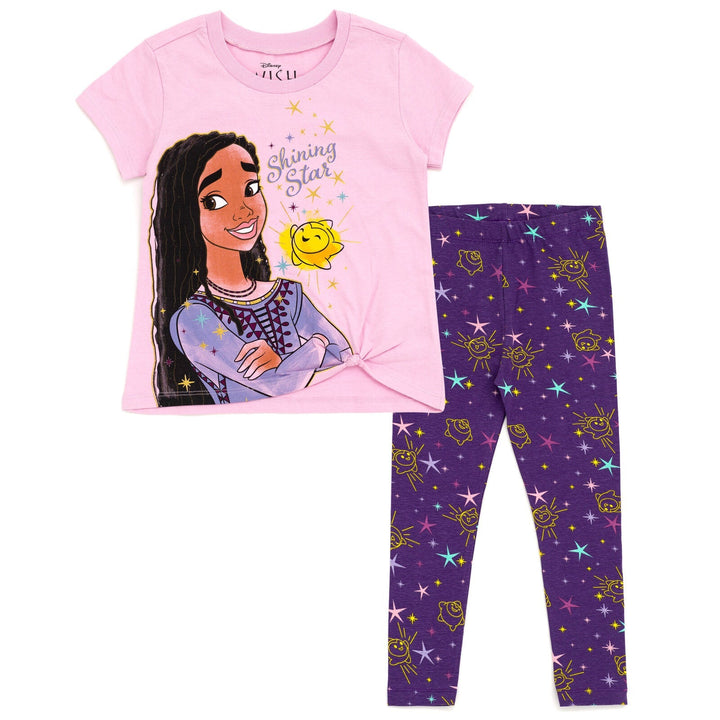 Disney Wish Asha Star Girls T-Shirt and Leggings Outfit Set - imagikids