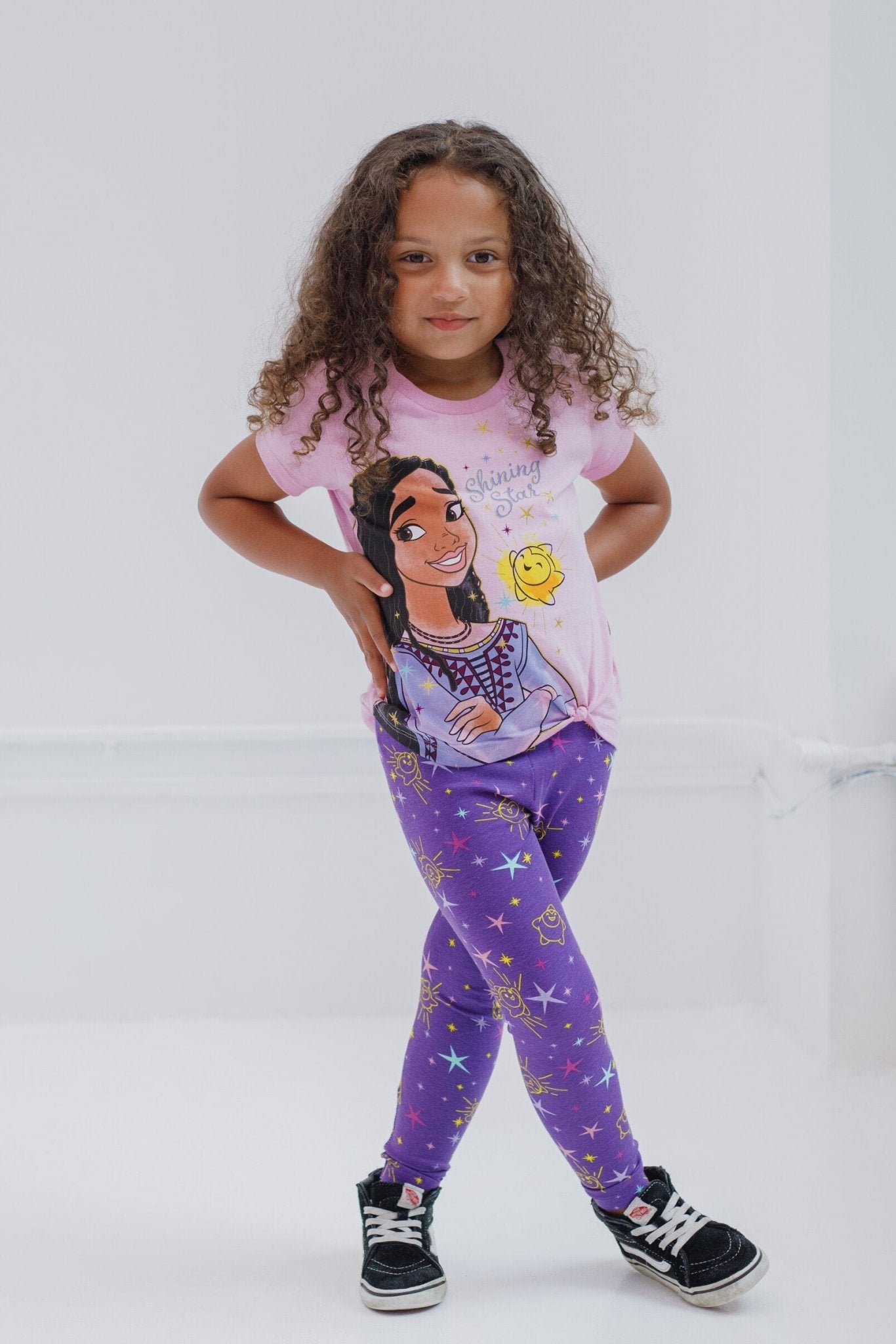 Disney Wish Asha Star Girls T-Shirt and Leggings Outfit Set - imagikids