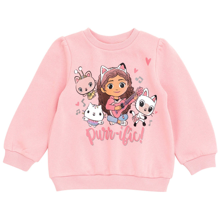 Dreamworks Gabby's Dollhouse Girls Fleece Sweatshirt and Pants Set - imagikids