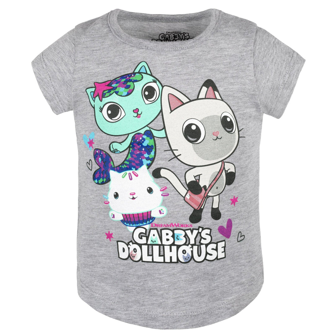 Dreamworks Gabby's Dollhouse Pandy Paws 3 Pack T-Shirts - imagikids