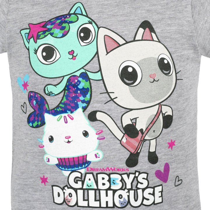 Dreamworks Gabby's Dollhouse Pandy Paws 3 Pack T-Shirts - imagikids