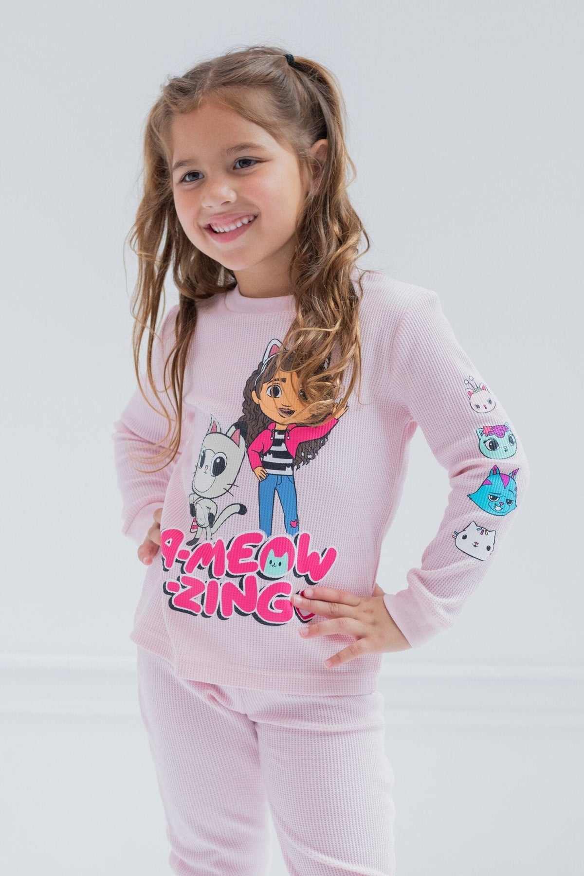Dreamworks Gabby's Dollhouse Pandy Paws Cakey Cat MerCat Girls Thermal ...