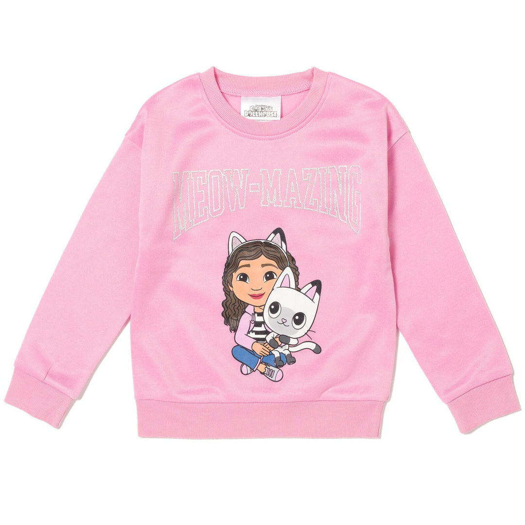 Dreamworks Gabby's Dollhouse Pandy Paws Fleece Sweatshirt and Pants Set - imagikids