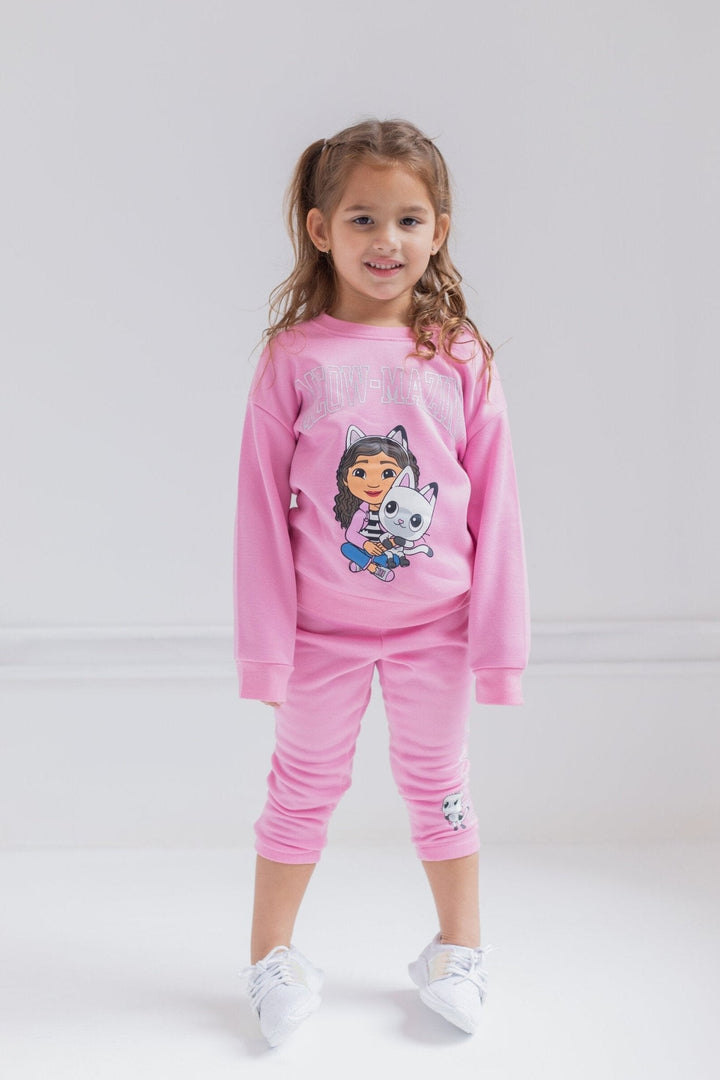 Dreamworks Gabby's Dollhouse Pandy Paws Fleece Sweatshirt and Pants Set - imagikids