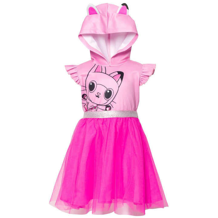 Dreamworks Gabby's Dollhouse Pandy Paws Mesh Cosplay Tulle Short Sleeve Dress - imagikids