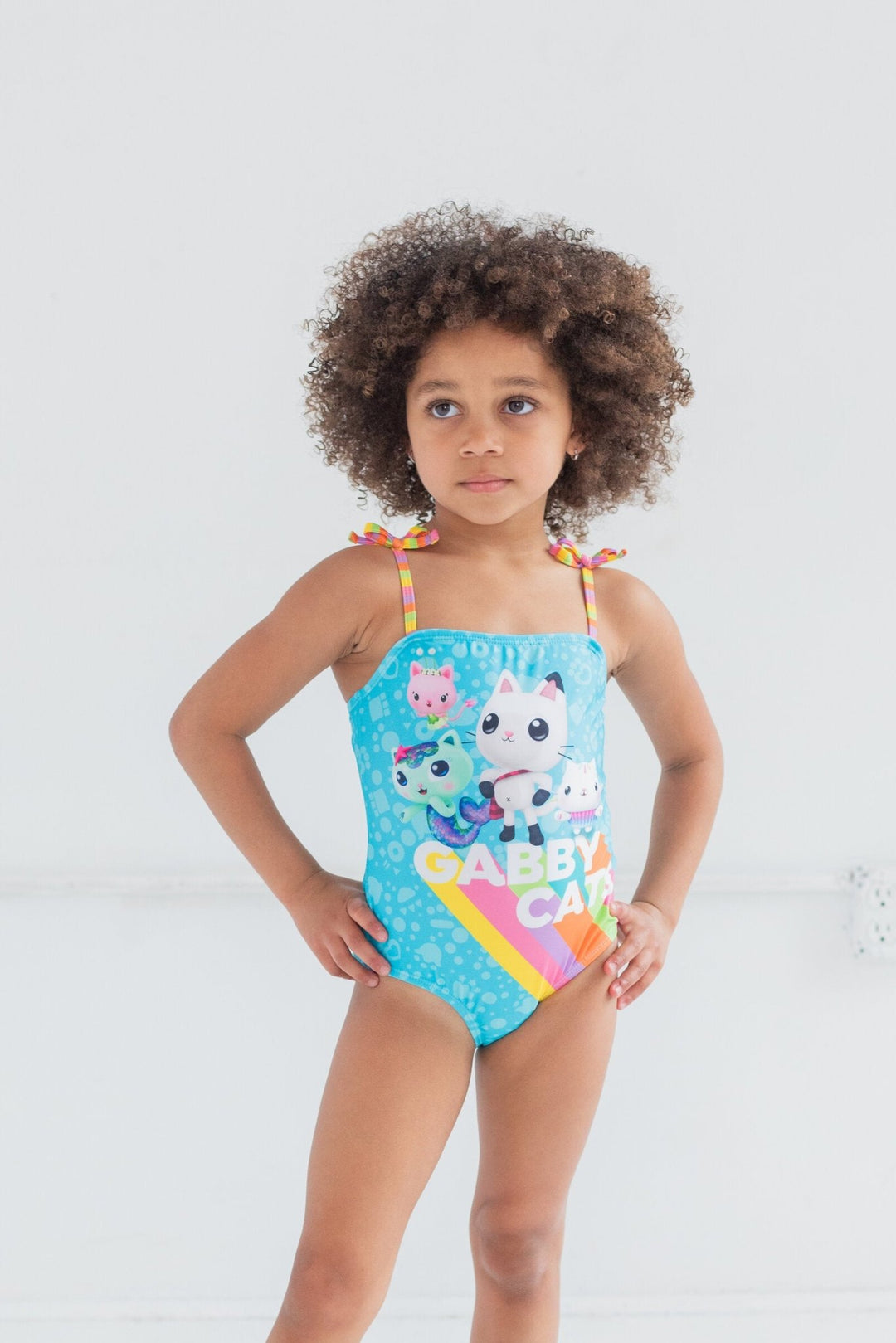 Dreamworks Gabby's Dollhouse Pandy Paws UPF 50+ One Piece Bathing Suit - imagikids