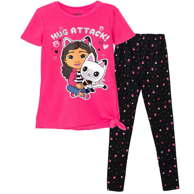 Dreamworks Gabby's Dollhouse T-Shirt and Leggings Outfit Set - imagikids