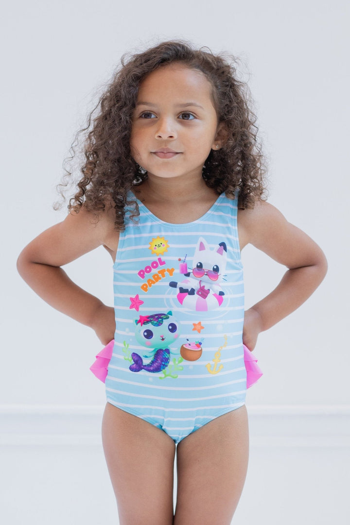 Dreamworks Gabby's Dollhouse UPF 50+ One Piece Bathing Suit - imagikids