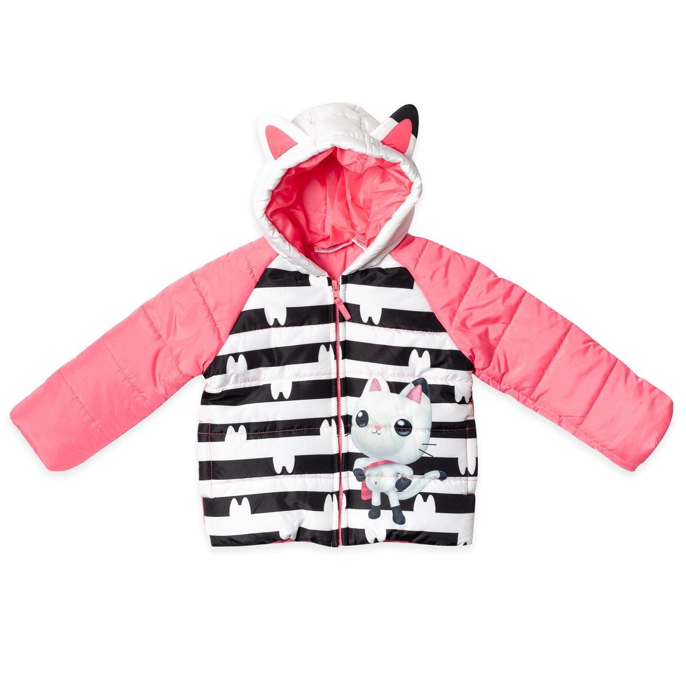 Dreamworks Gabby's Dollhouse Zip Up Winter Coat Puffer Jacket - imagikids