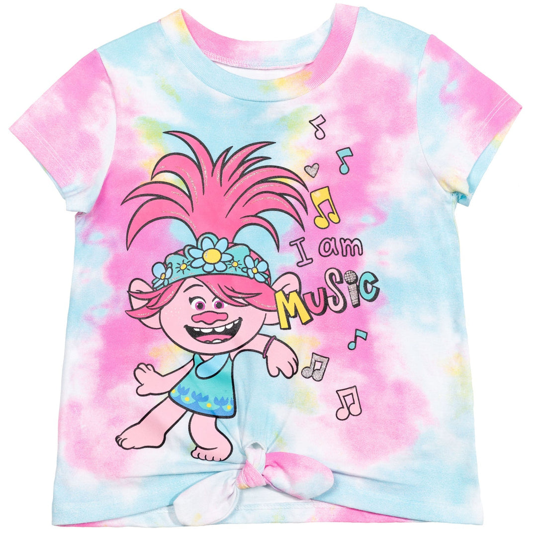 DreamWorks Trolls Poppy T-Shirt Shorts and Scrunchie 3 Piece Outfit Set - imagikids