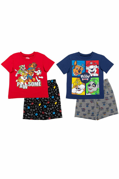 Paw Patrol French Terry Short Sleeve Graphic T-Shirt & Shorts Set