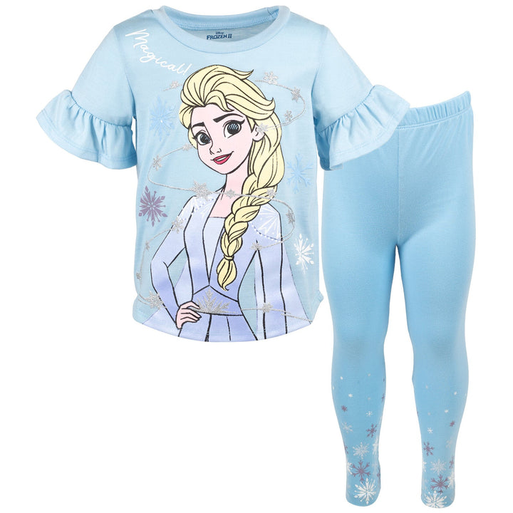 Frozen Queen Elsa Graphic T-Shirt & Leggings - imagikids