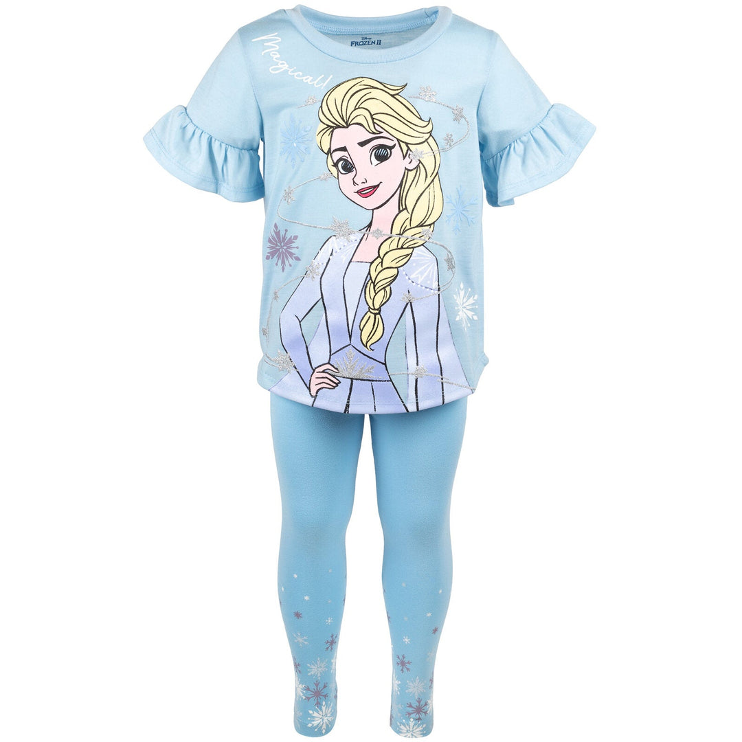 Frozen Queen Elsa Graphic T-Shirt & Leggings - imagikids