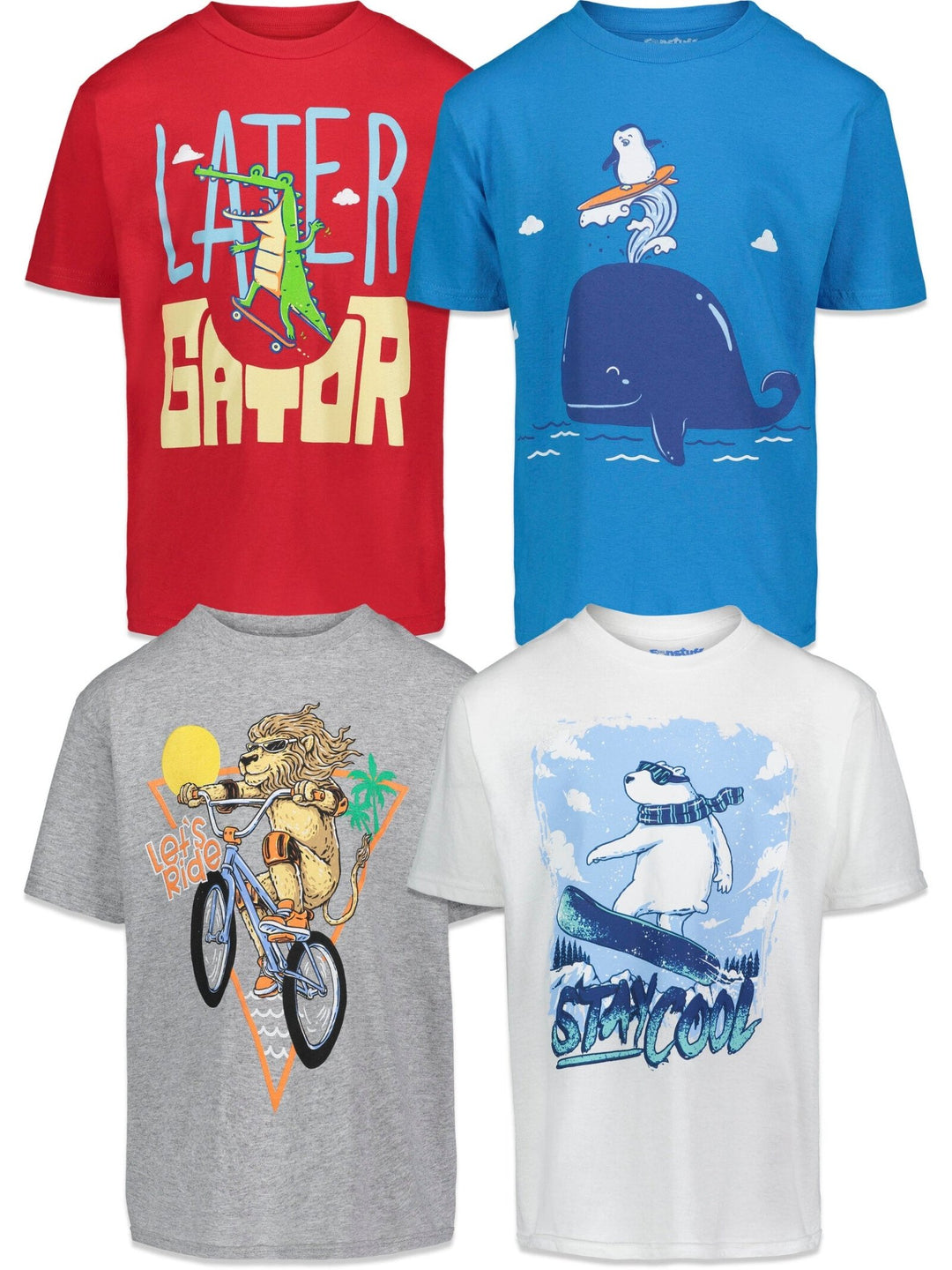 Funstuff 4 Pack T-Shirts - imagikids