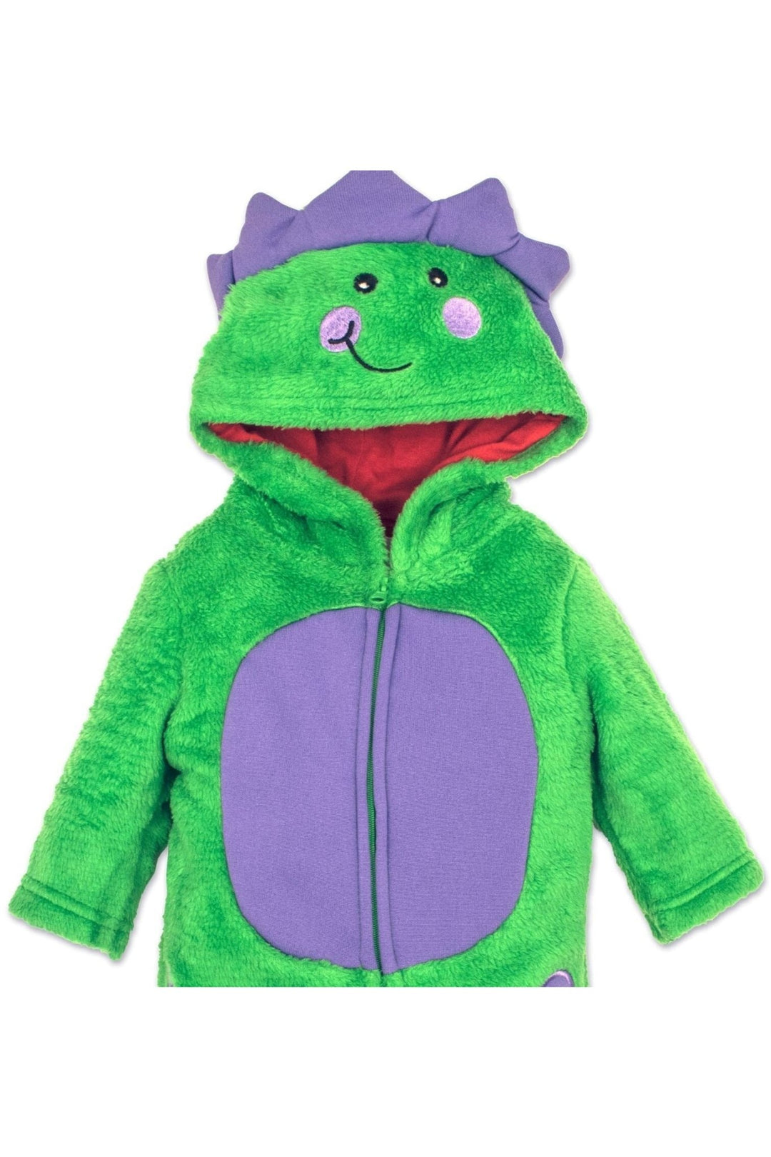 Funstuff Funstuff Dinosaur Fleece Zip Up Cosplay Costume Coverall Tail - imagikids