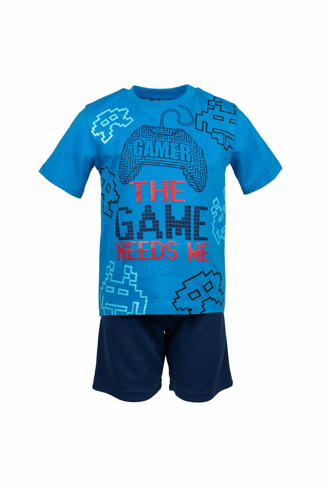 Funstuff Graphic T-Shirt & Mesh Shorts - imagikids