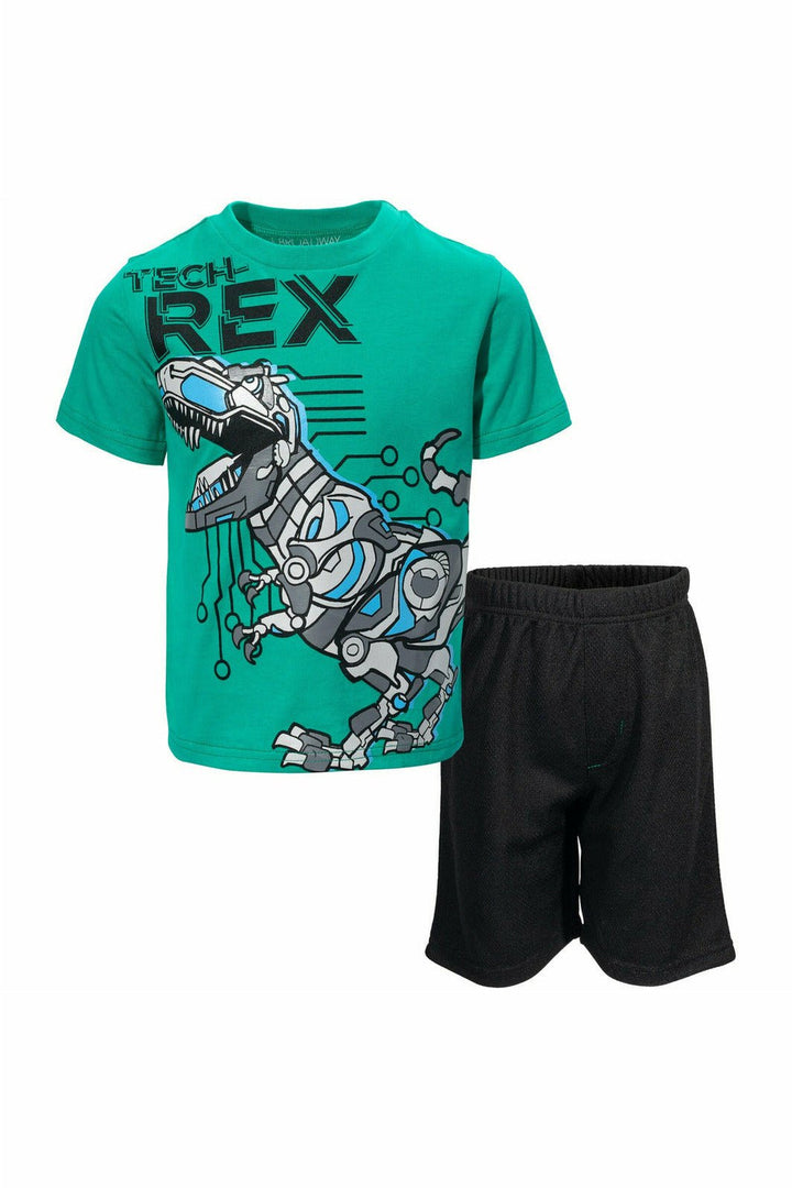 Funstuff Graphic T-Shirt & Mesh Shorts - imagikids