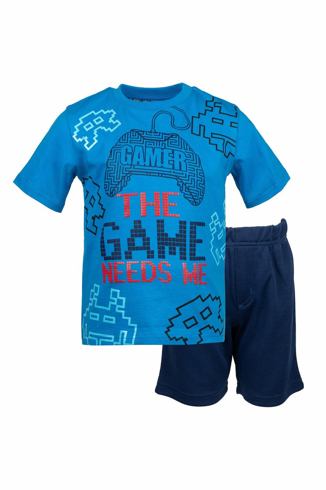 Funstuff Graphic T-Shirt & Mesh Shorts - imagikids