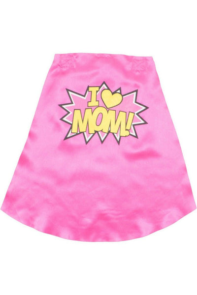 Funstuff Mothers Day Super Hero Mom Caped Graphic T-Shirt & Cape Set - imagikids