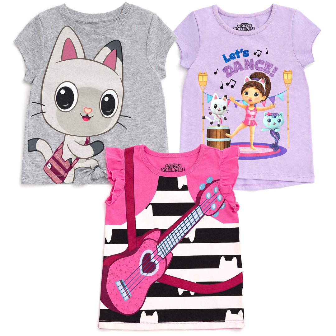 Gabby's Dollhouse 3 Pack T-Shirts - imagikids