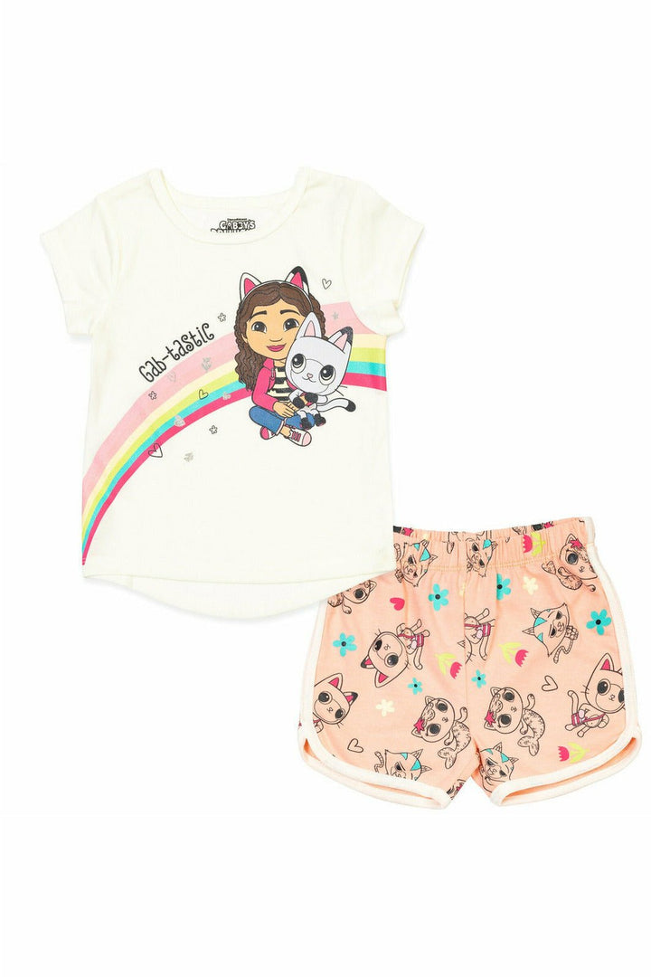 Gabby's Dollhouse Graphic T-Shirt & Dolphin Shorts - imagikids