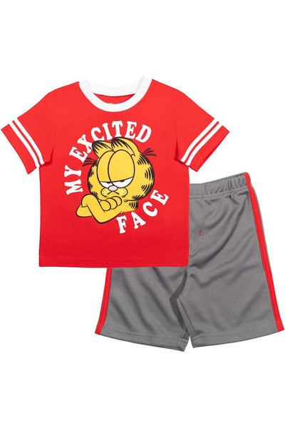 Garfield Breathable Graphic T-Shirt & Breathable Shorts - imagikids