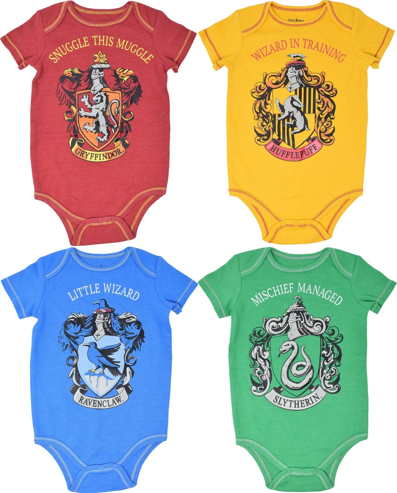 Harry Potter 4 Pack Bodysuits - imagikids