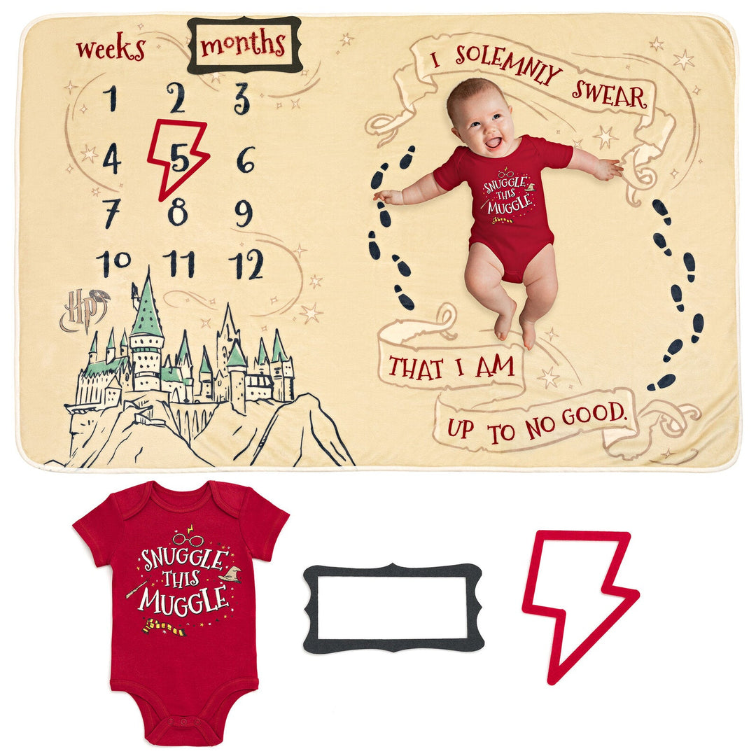 Harry Potter 4 Piece Monthly Milestone Gift Set - imagikids