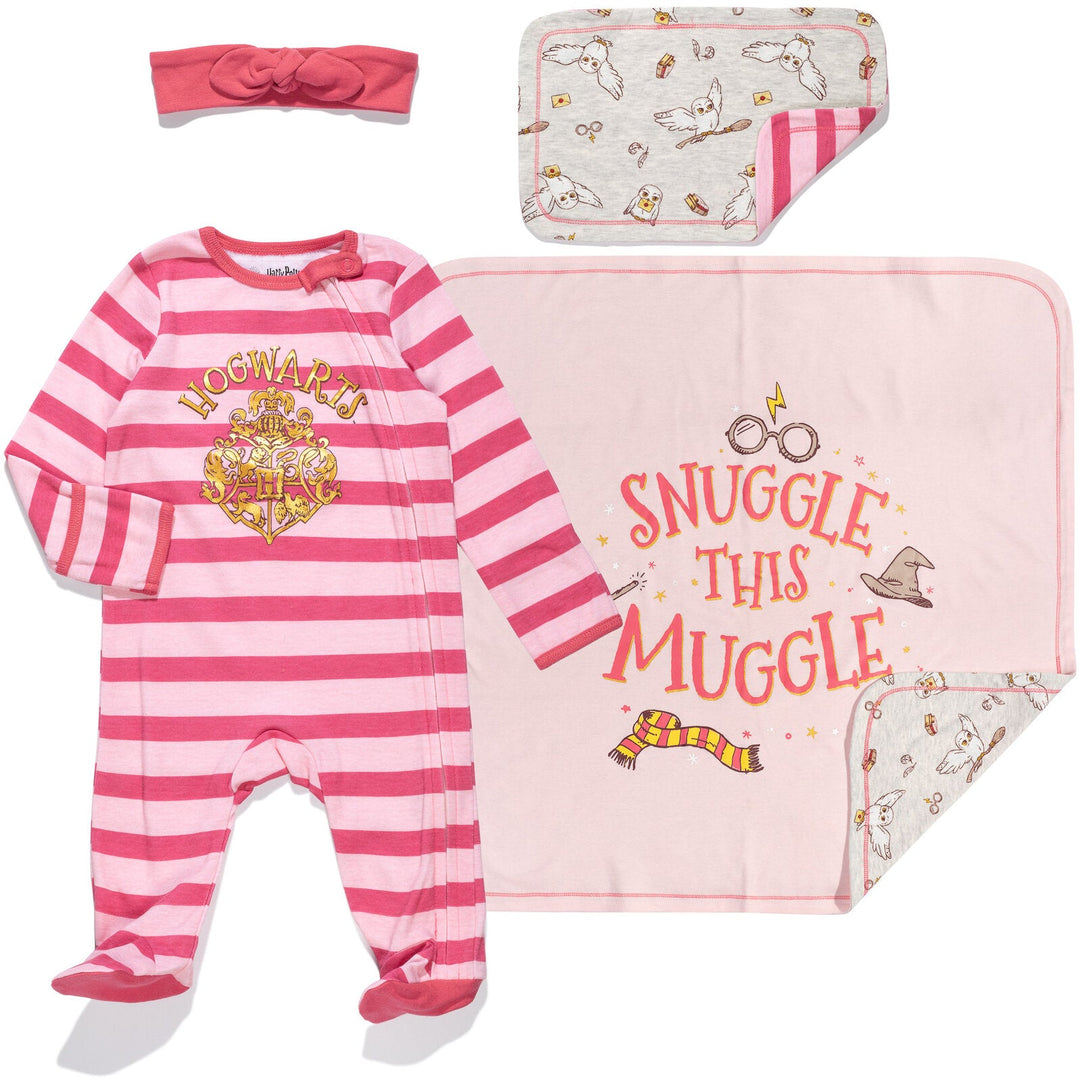 Harry Potter 4 Piece "Snuggle This Muggle" Layette Set - imagikids