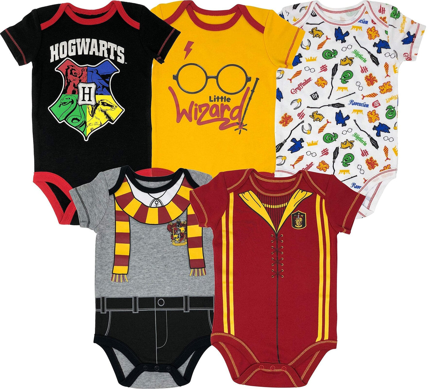 Harry Potter 5 Pack Bodysuits - imagikids