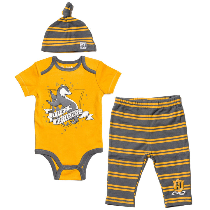 Harry Potter Bodysuit Pants and Hat 3 Piece Outfit Set - imagikids