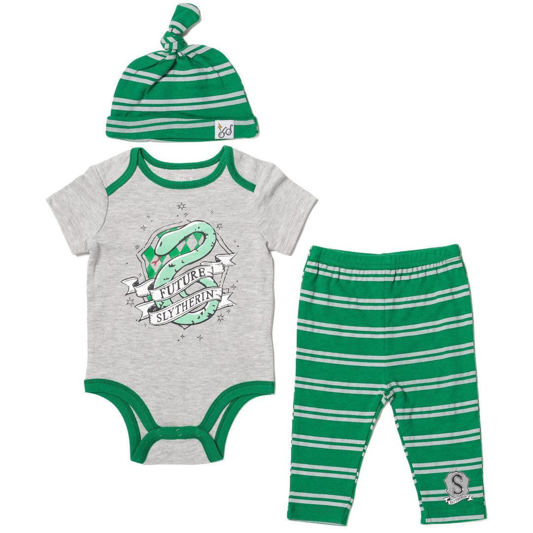 Harry Potter Bodysuit Pants and Hat 3 Piece Outfit Set - imagikids