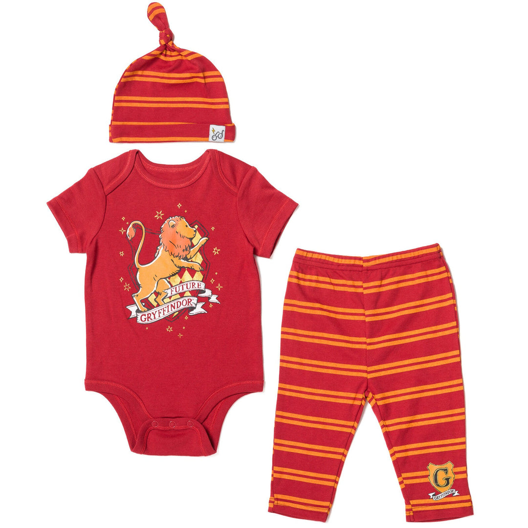 Harry Potter Bodysuit Pants and Hat 3 Piece Outfit Set - imagikids