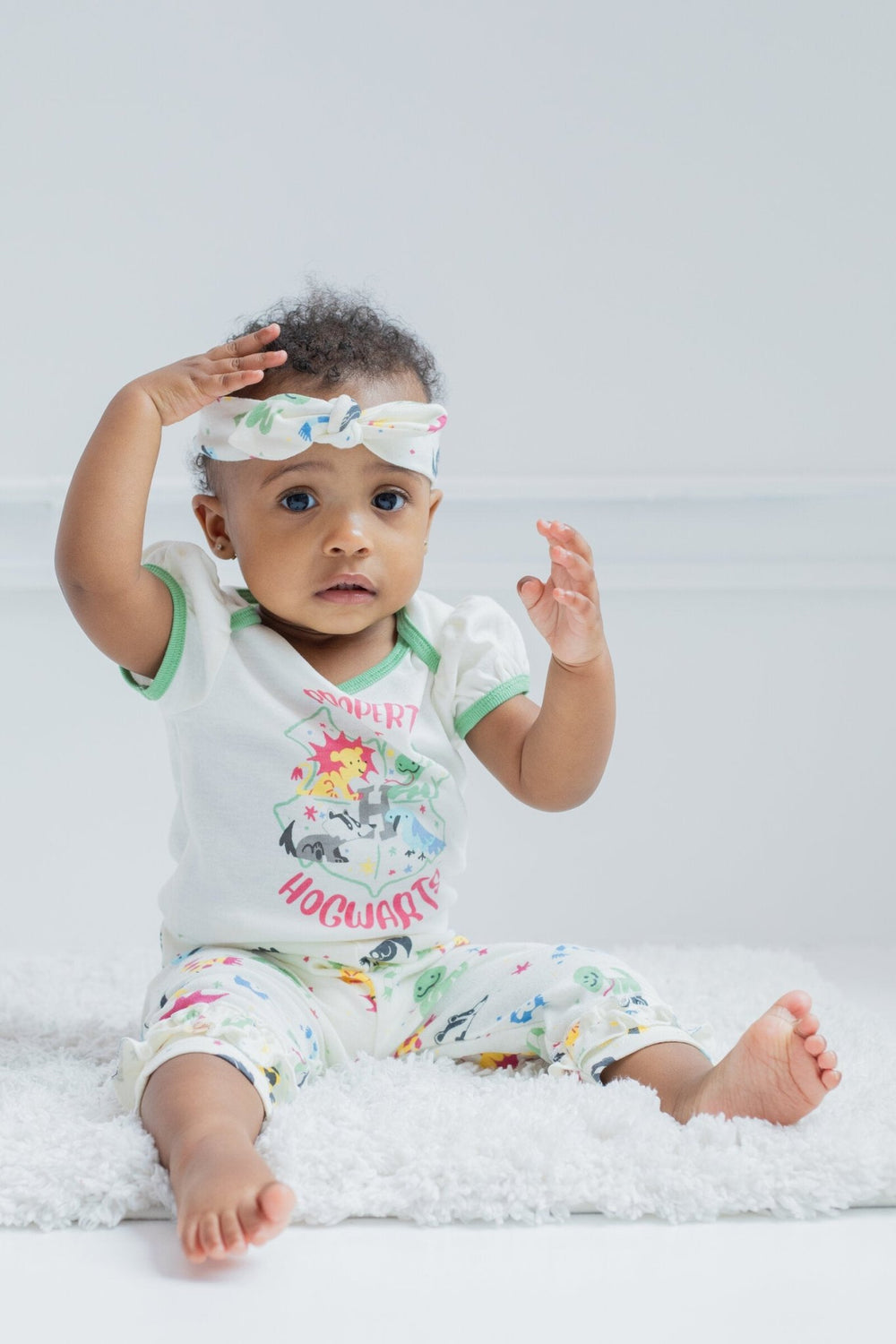 Harry Potter Bodysuit Pants and Headband 3 Piece Outfit Set - imagikids