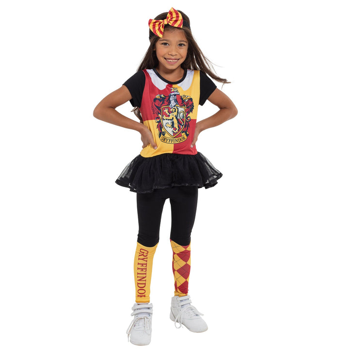 Harry Potter Cosplay T-Shirt Dress Leggings and Headband 3 Piece Outfit Set - imagikids