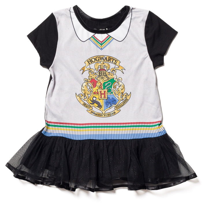 Harry Potter Cosplay T-Shirt Dress Leggings and Headband 3 Piece Outfit Set - imagikids