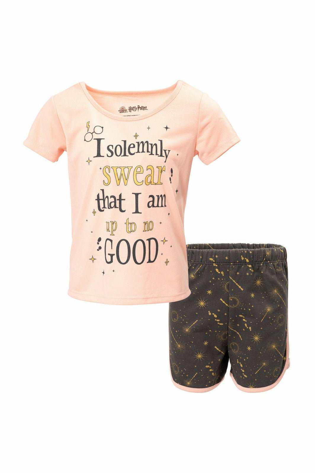 Harry Potter Graphic T-Shirt & French Terry Shorts - imagikids