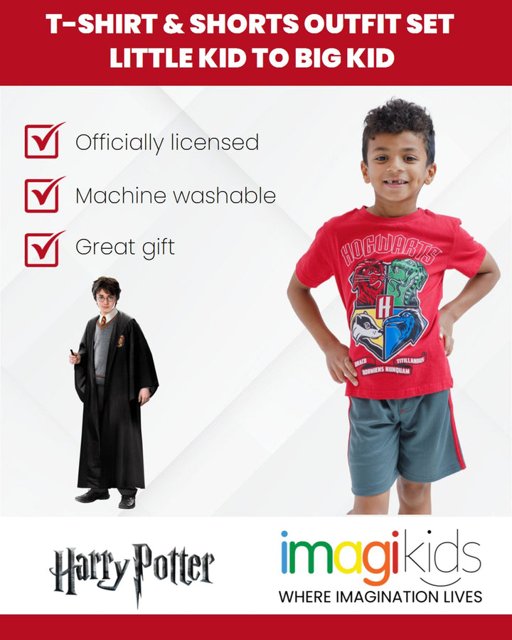 Harry Potter Graphic T-Shirt & Mesh Shorts - imagikids