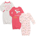Harry Potter Hedwig 3 Pack Long Sleeve Swaddle Sleeper Gown