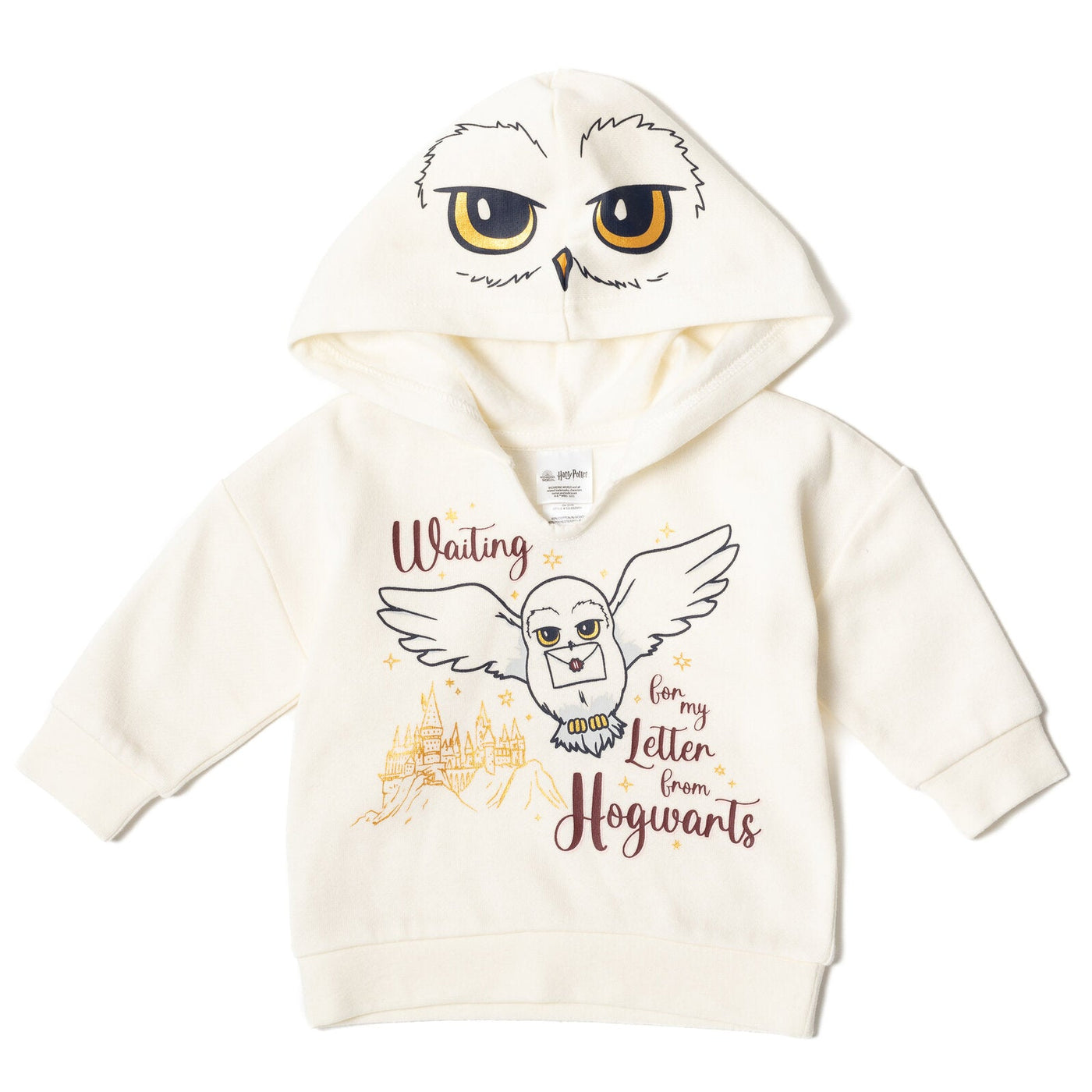 Harry Potter Fleece Hoodie For Kids - Gryffindor Themed Pullover With Metallic Details