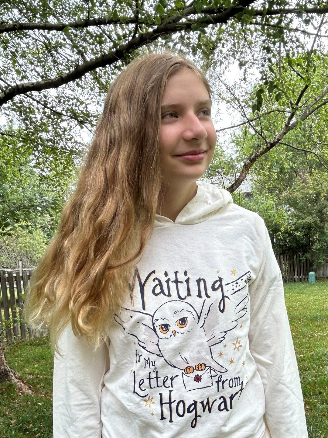 Harry Potter Hedwig French Terry Pullover Hoodie - imagikids