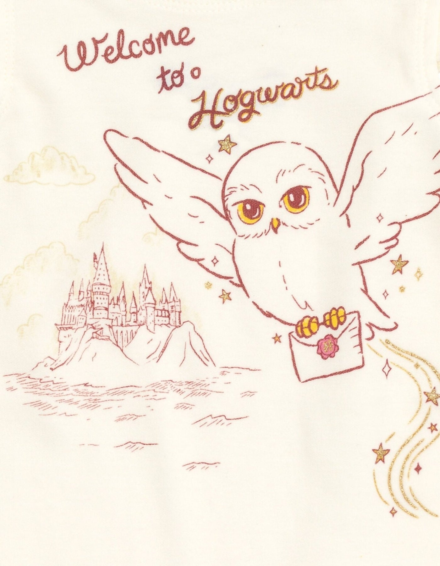 Harry Potter Hedwig Owl French Terry Romper and Headband - imagikids